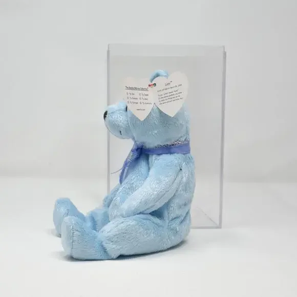 The Beanie Babies Collection Light Blue Lani Birthday Bear March 26 2004 - Picture 4 of 9